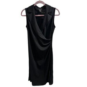 ✌️ 2/$40 ✌️ Add Sleeveless Black Draped Neck Dress By Express Size 7/8